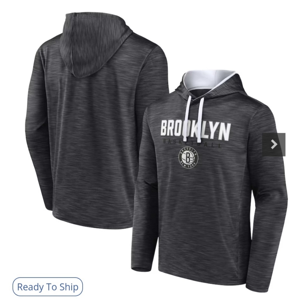 Brooklyn Nets Fanatics Fast Break Pullover Hoodie